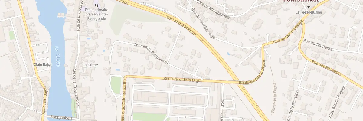 Plan du 4 All du Bois de Pimpaneau à Poitiers