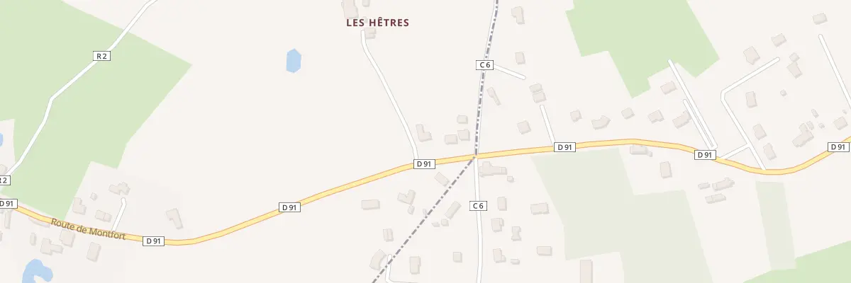 Plan du 786 Rte de Montfort à Fatines