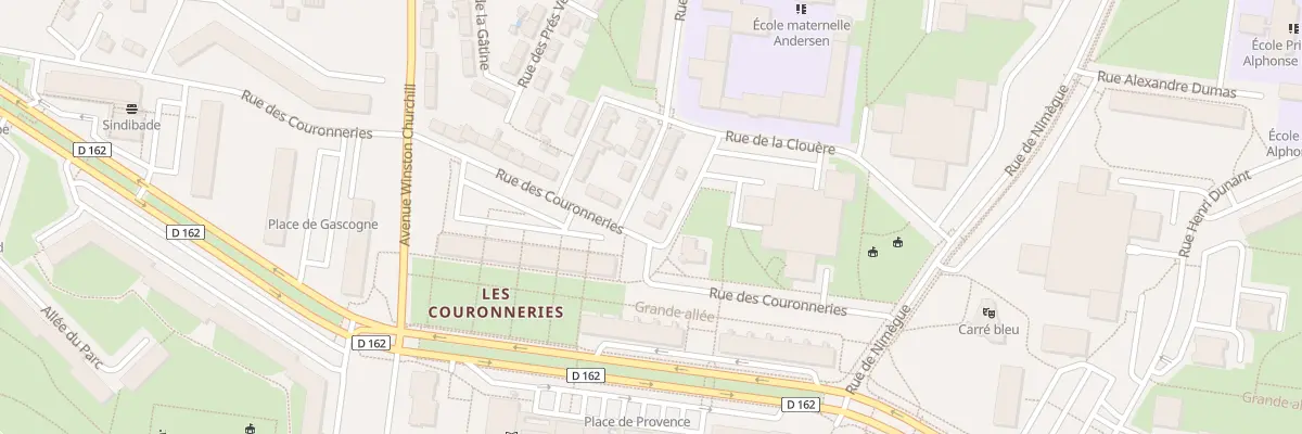 Plan du 105 Rue des Couronneries à Poitiers