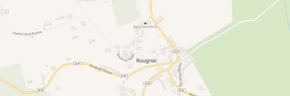 Plan du 952 Rte du Texier à Rougnac