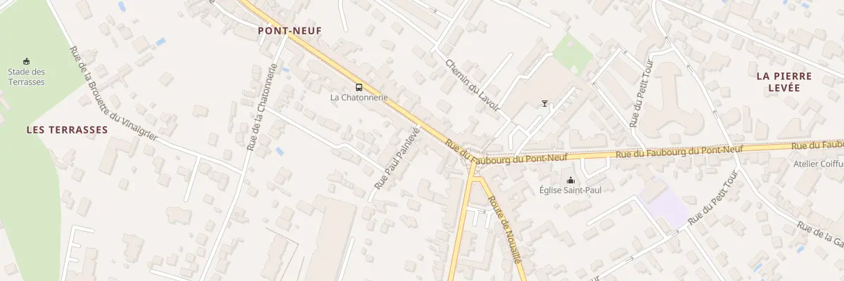 Plan du 152 Rue du Fg du Pont Neuf à Poitiers