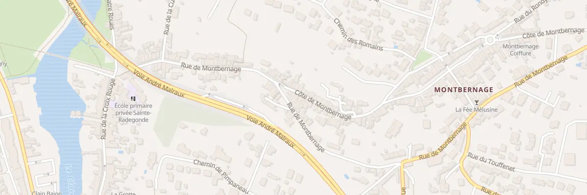 Plan du 77 Rue de Montbernage à Poitiers