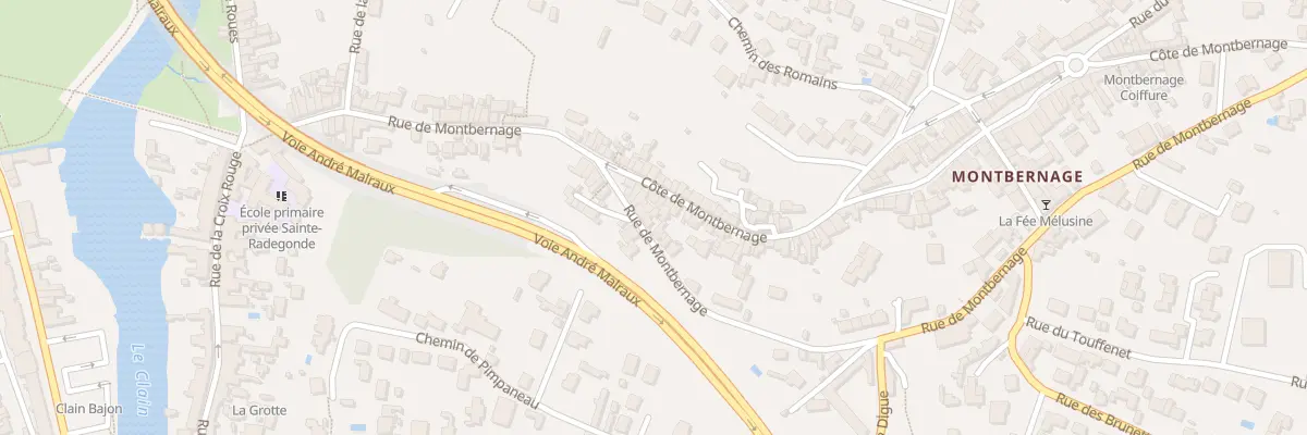 Plan du 83B Rue de Montbernage à Poitiers