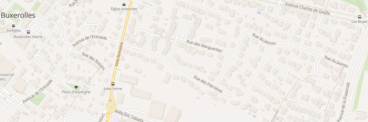 Plan du 9 Rue des Pierrières à Buxerolles