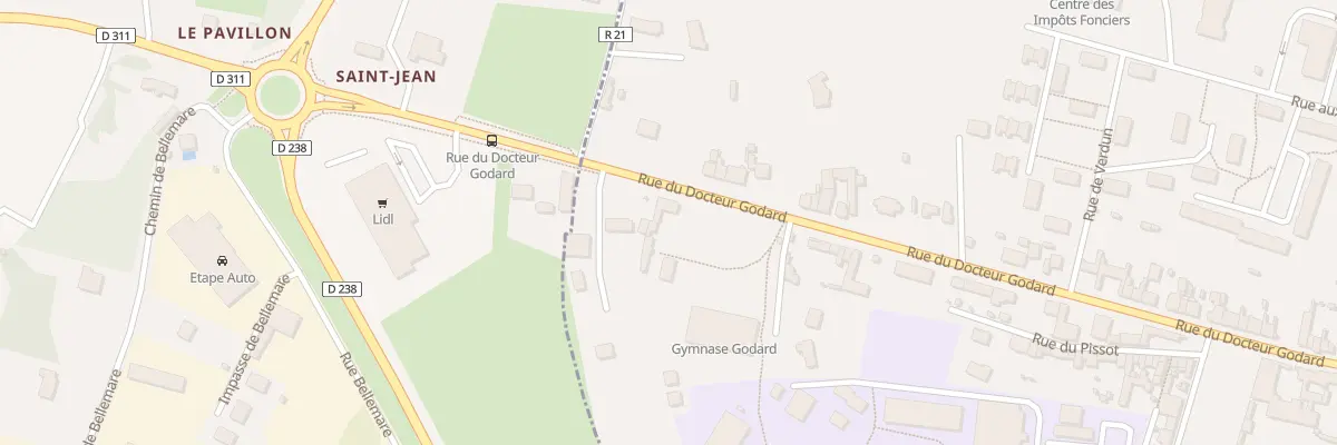 Plan du 84 Rue du Doc Godard à Mamers