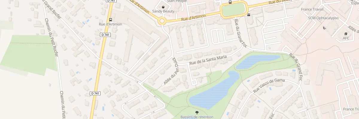 Plan du 1 Rue de la Santa Maria à Saint-Benoît