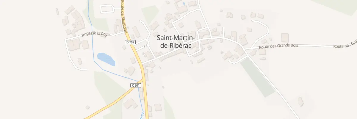 Plan du 14 Rue Guy de Larigaudie à Saint-Martin-de-Ribérac