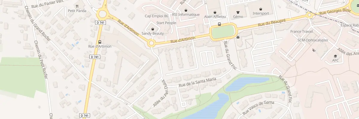 Plan du 9 Rue d’Artimon à Saint-Benoît