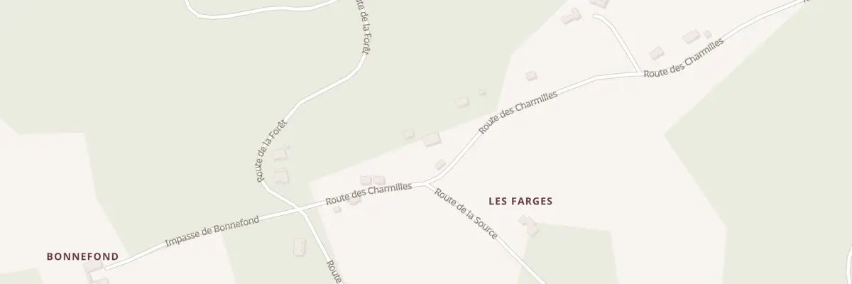 Plan du 22 Les Farges à Siorac-de-Ribérac