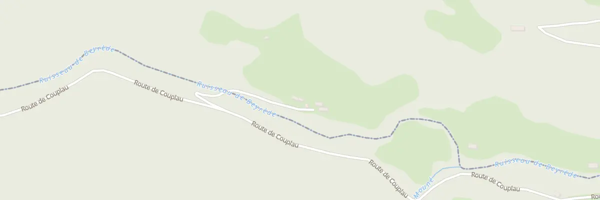 Plan de Baragne à Beyrède-Jumet-Camous