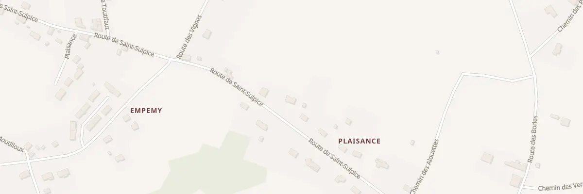 Plan du 40 Rte de Saint Sulpice à Ribérac