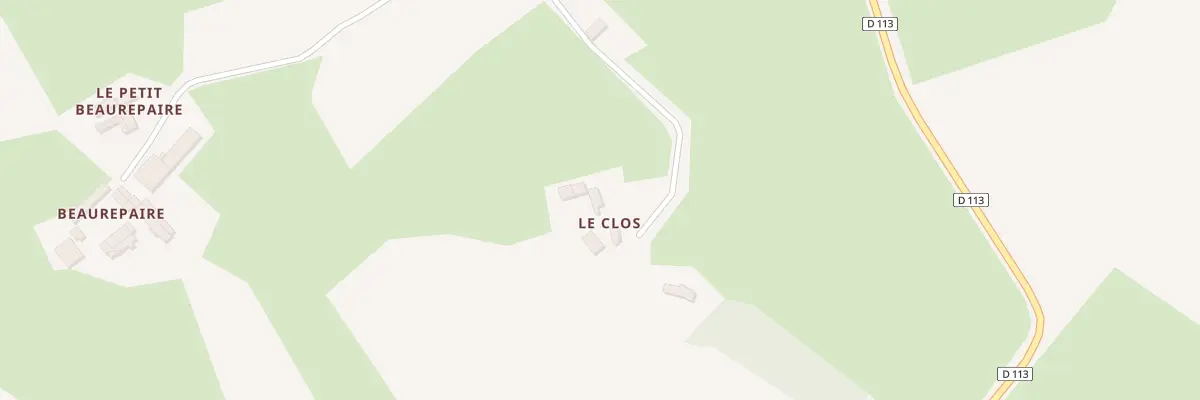 Plan du 2 Le Clos à Contilly