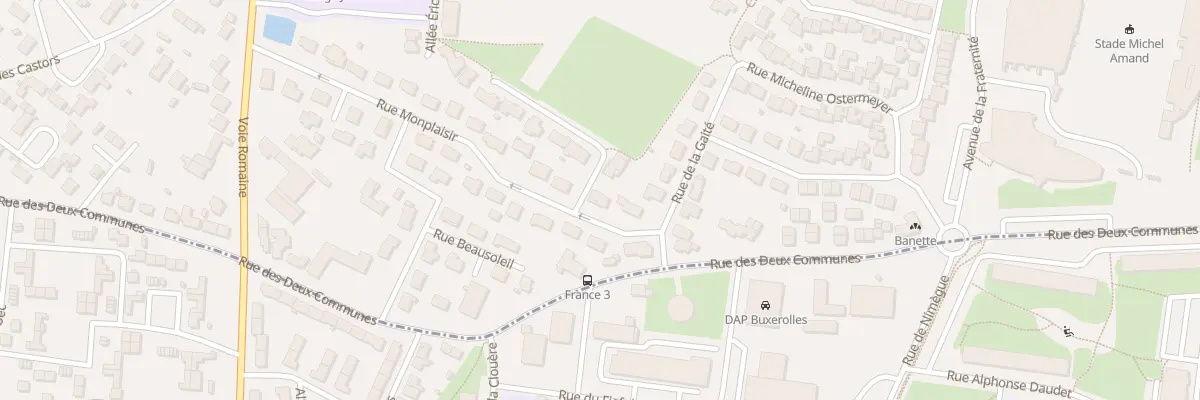Plan du 25 Rue Monplaisir à Buxerolles