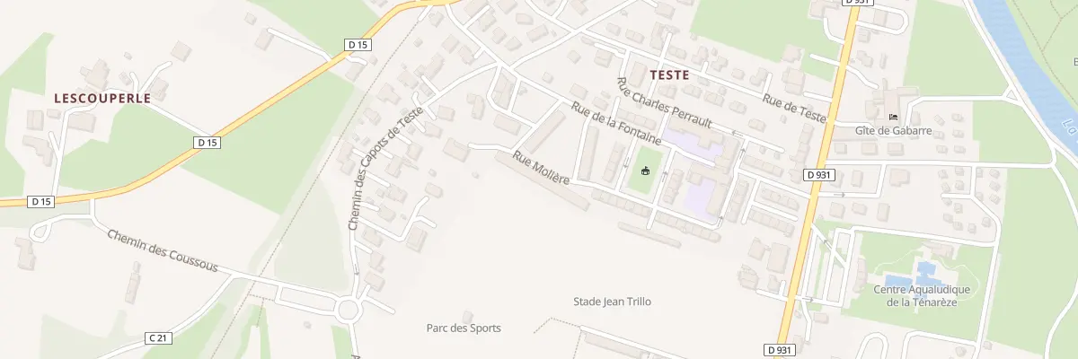 Plan du 34 Rue Molière à Condom