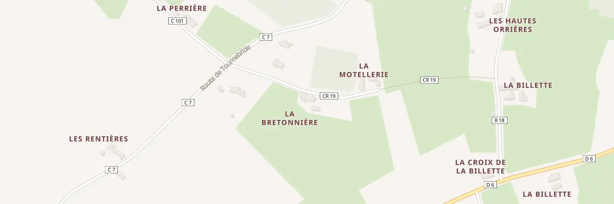 Plan du 116 Che de la Bretonnière à Courcemont