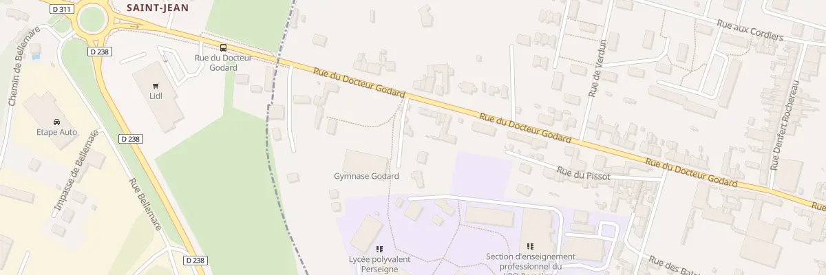 Plan du 80 Rue du Doc Godard à Mamers