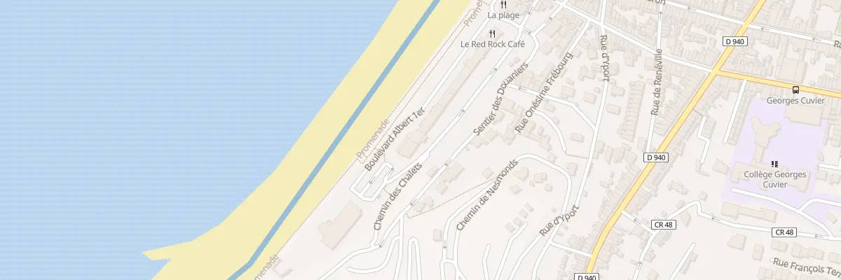 Plan du 87 Bd Albert 1er à Fécamp