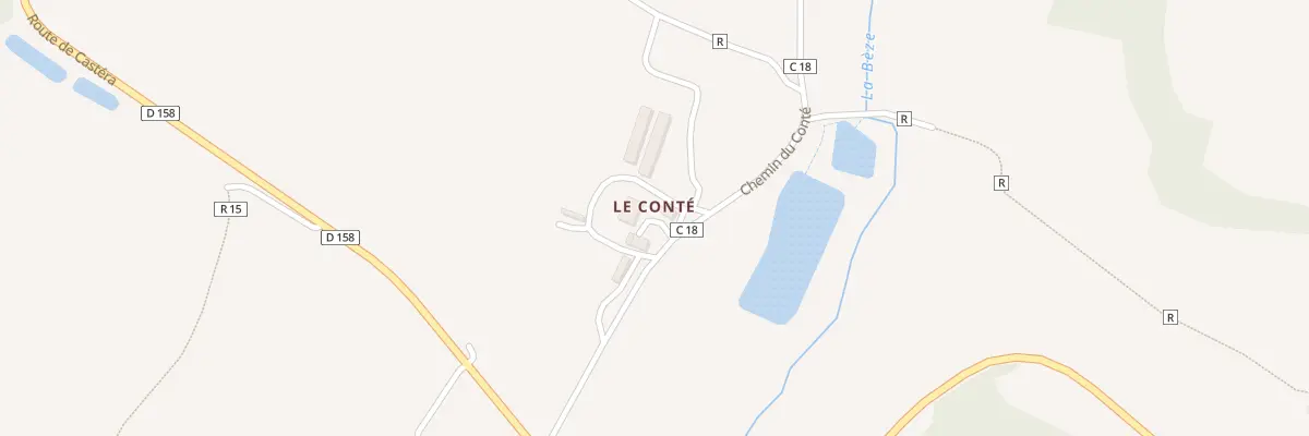 Plan du 196 Chem du Conté à Bezolles