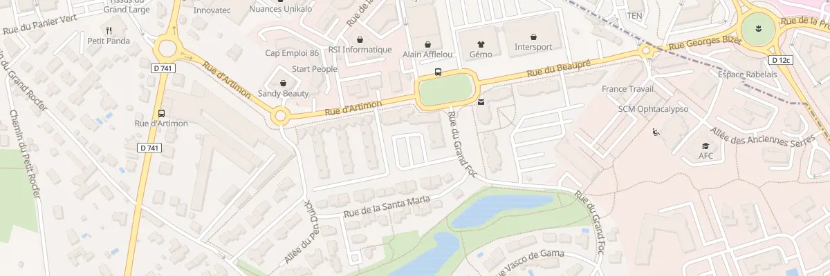 Plan du 2 Rue du Grand Foc à Saint-Benoît