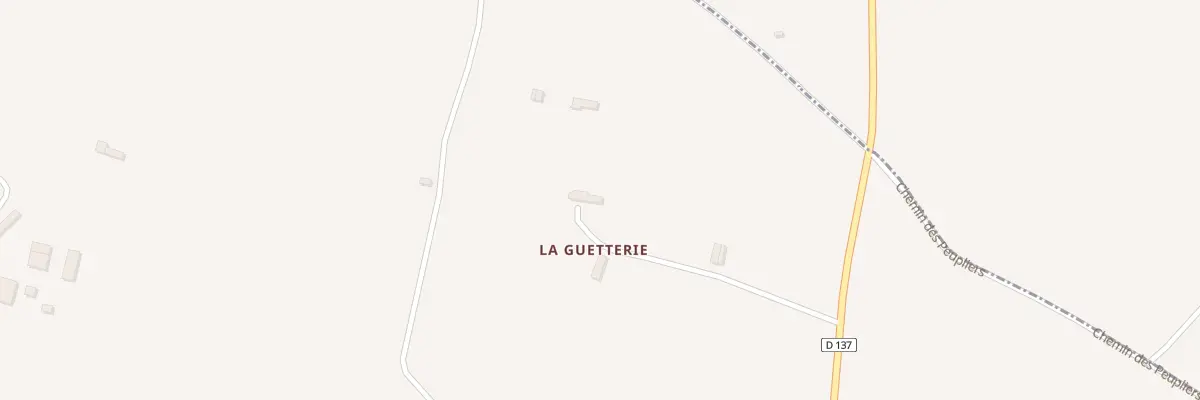 Plan du 871 Rte de la Baudrière à Moyaux