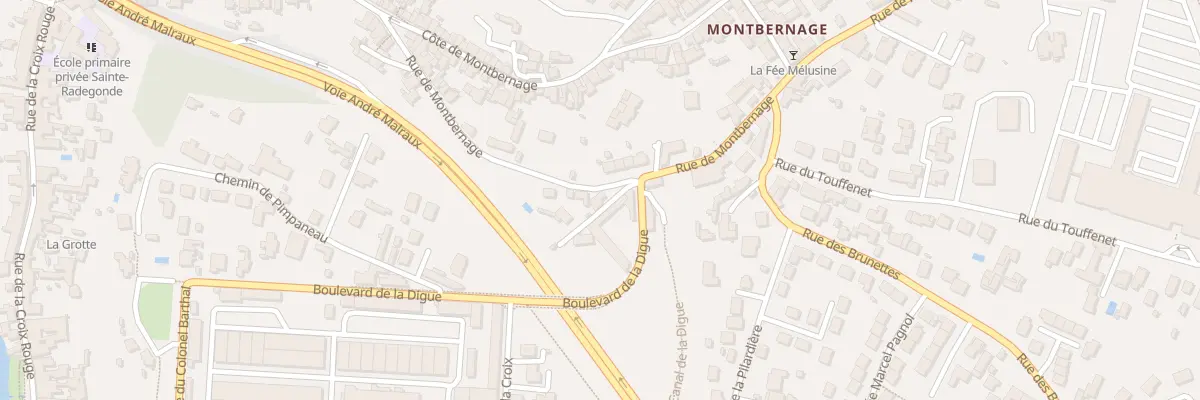 Plan du 72 Rue de Montbernage à Poitiers