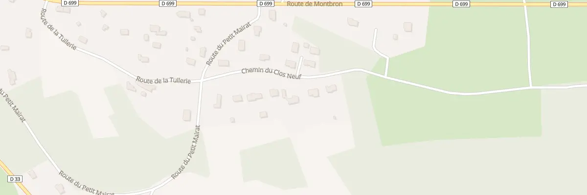 Plan du 10 Che du Clos Neuf à Pranzac