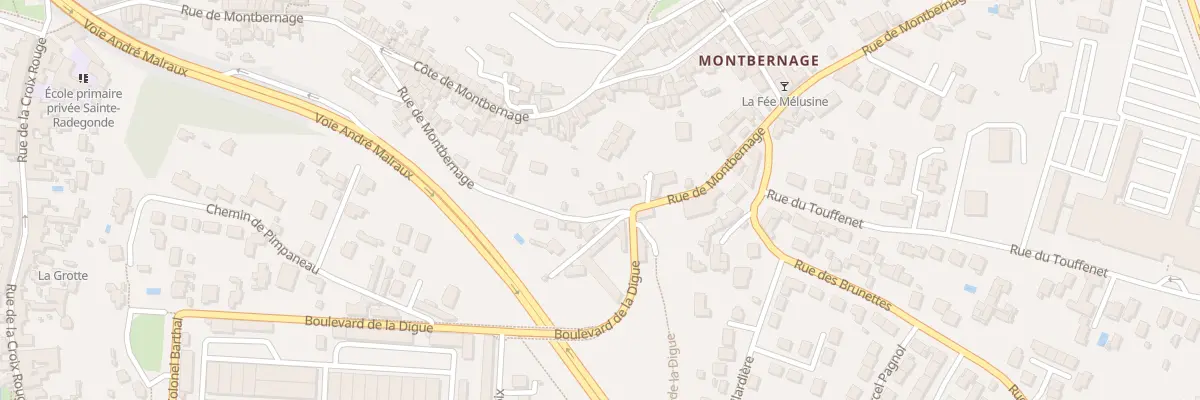 Plan du 117 Rue de Montbernage à Poitiers