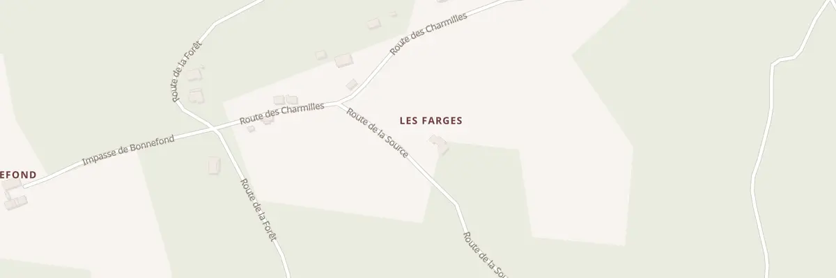 Plan du 22D Les Farges à Siorac-de-Ribérac