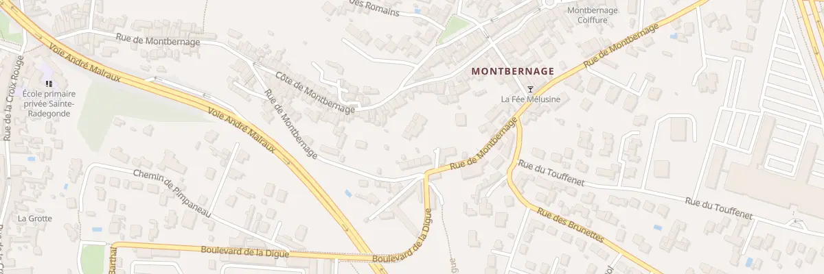 Plan du 121B Rue de Montbernage à Poitiers