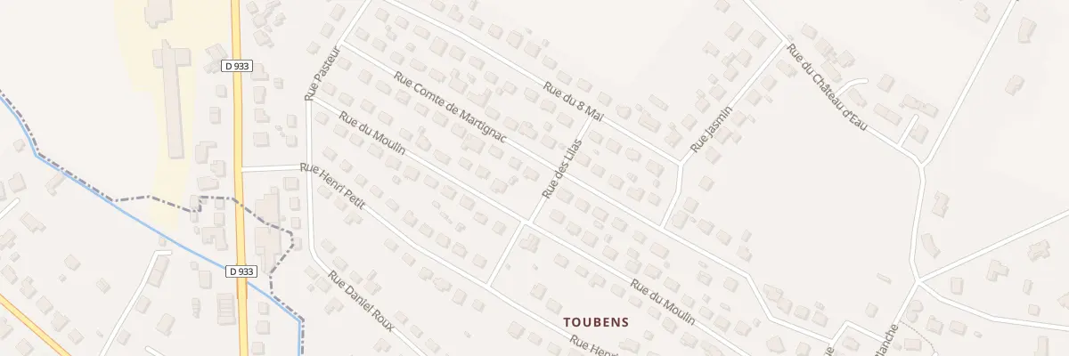 Plan du 22 Rue Comte de Martignac à Saint-Pardoux-Isaac