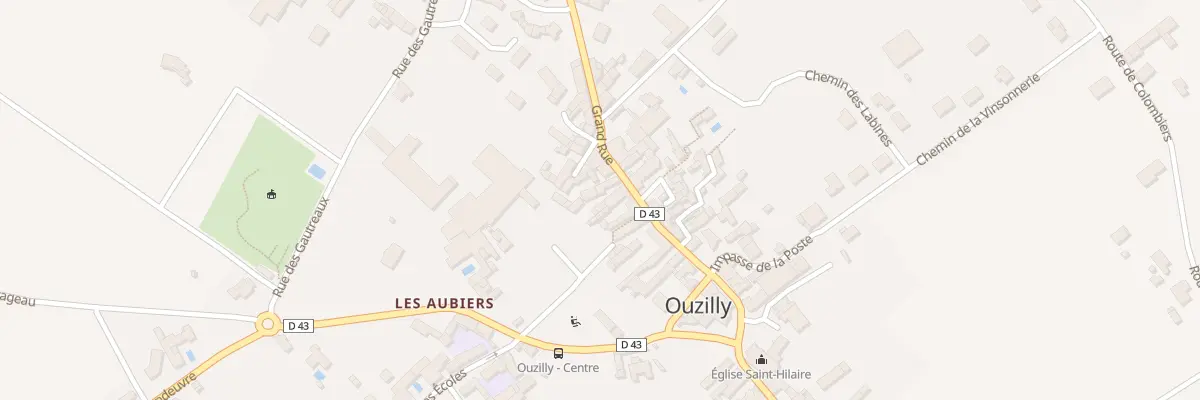 Plan du 15 Grand Rue à Ouzilly