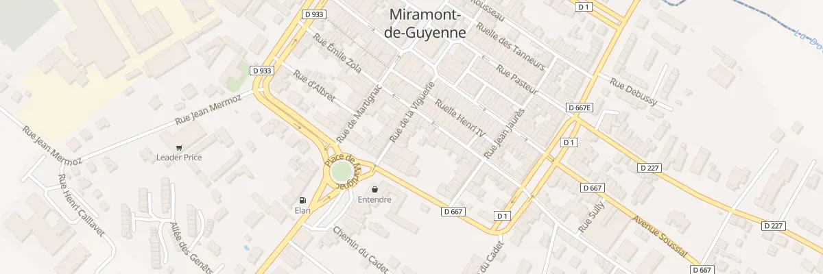 Plan du 23 Rue de la Viguerie à Miramont-de-Guyenne