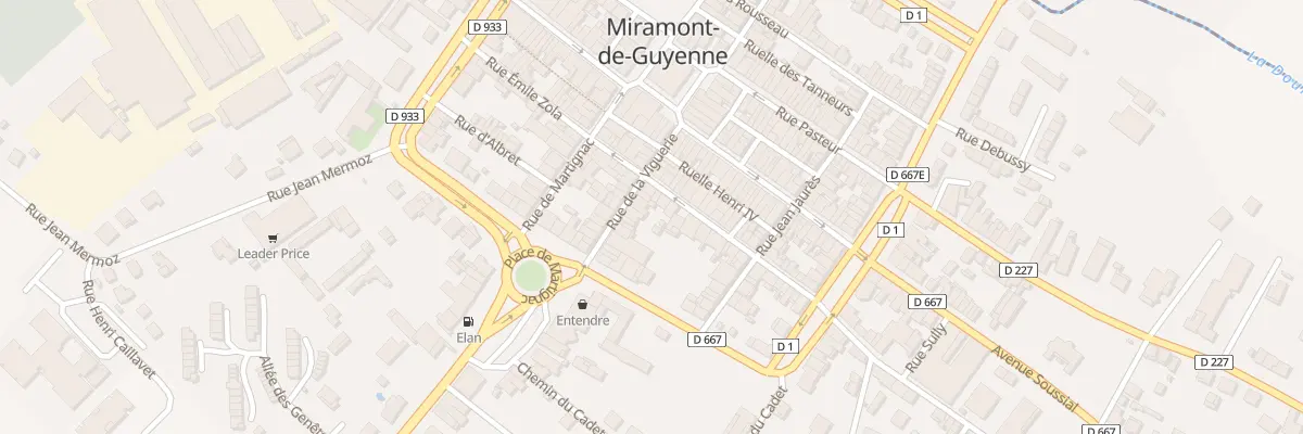 Plan du 21 Rue de la Viguerie à Miramont-de-Guyenne