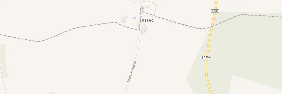 Plan du 97 Lussac à Bertric-Burée