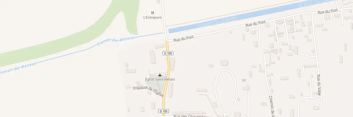 Plan du 5036 Rue du Bac à Berville-sur-Mer