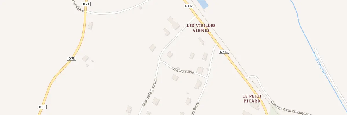 Plan du 27 Rue de la Courtine à Chazelles