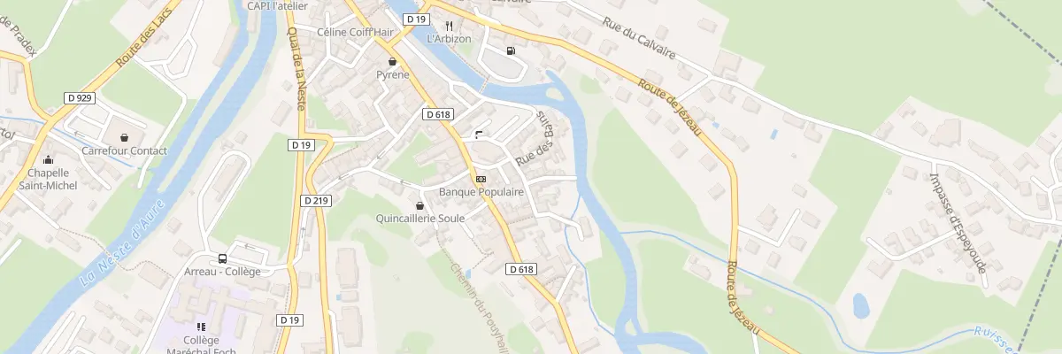 Plan du 5 Rue de la Coutellerie à Arreau