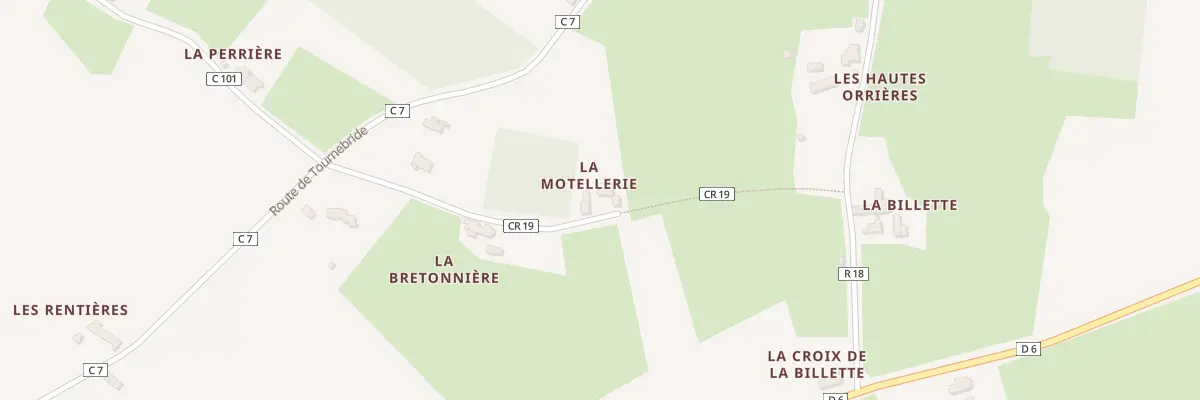 Plan du 233 Che de la Bretonnière à Courcemont