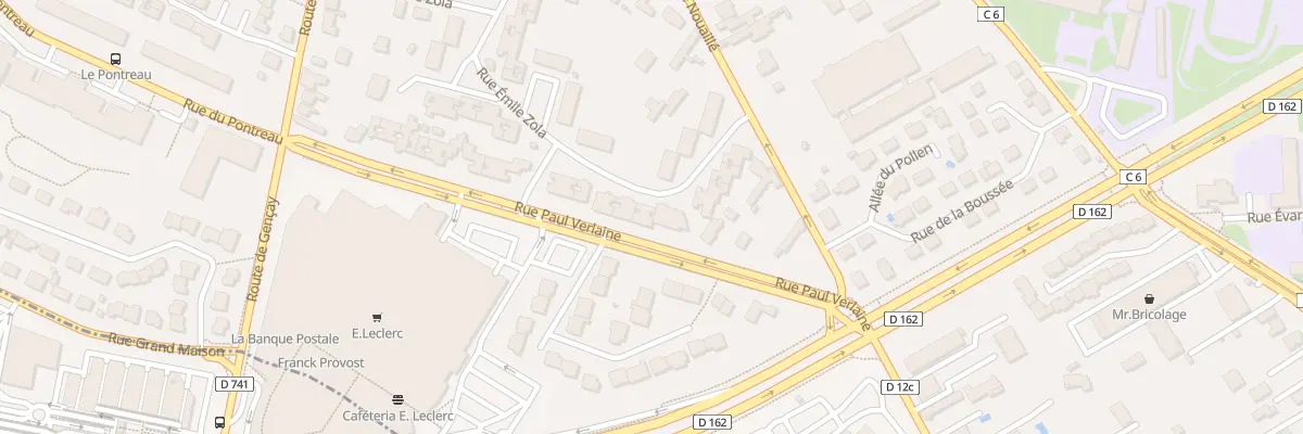 Plan du 21 Rue Emile Zola à Poitiers