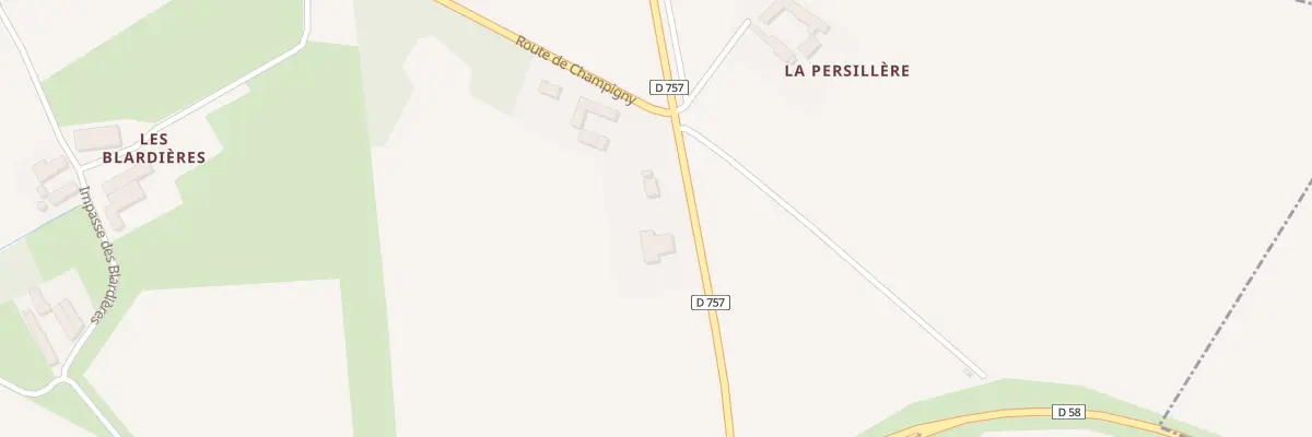 Plan du 6 La Persilliere à Chaveignes