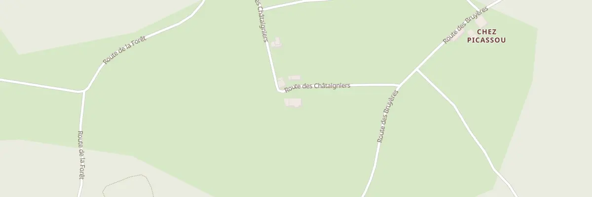 Plan du 2 Rte des Châtaigniers à Siorac-de-Ribérac