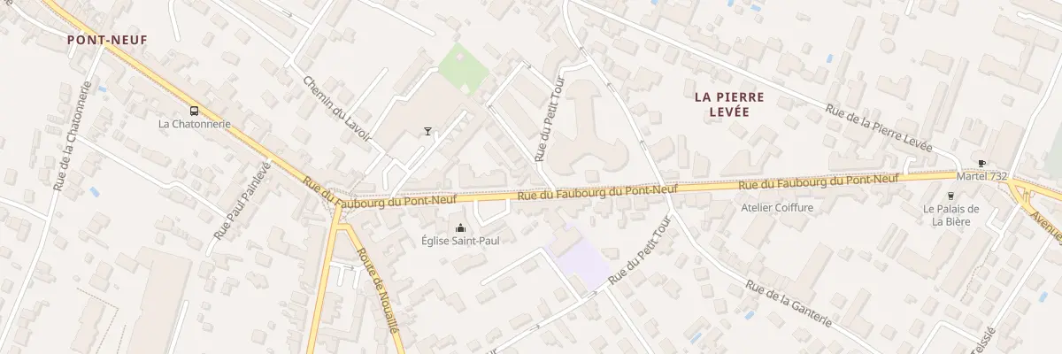 Plan du 205 Rue du Fg du Pont Neuf à Poitiers