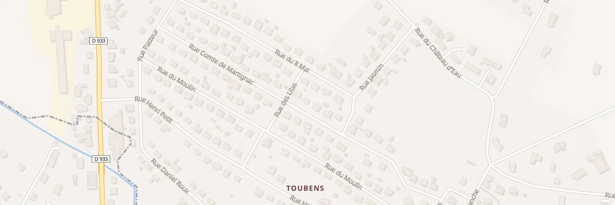 Plan du 25 Rue Comte de Martignac à Saint-Pardoux-Isaac