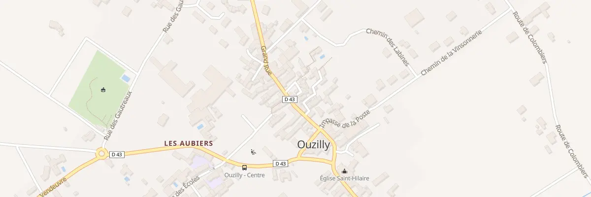 Plan du 16 Grand Rue à Ouzilly