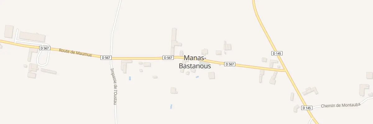 Plan du 5019 L’Eglise à Manas-Bastanous