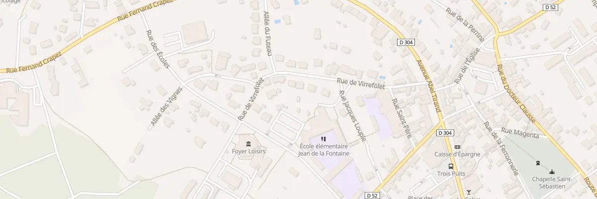 Plan du 11 Rue de Virrefolet à Parigné-l’Évêque