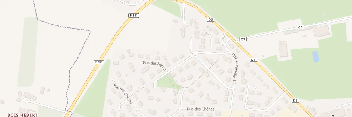 Plan du 12 Rue des Sapins à Mamers