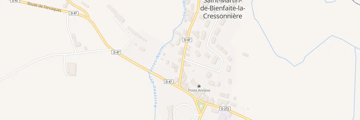 Plan du 7 Rue du Château à Saint-Martin-de-Bienfaite-la-Cressonnière