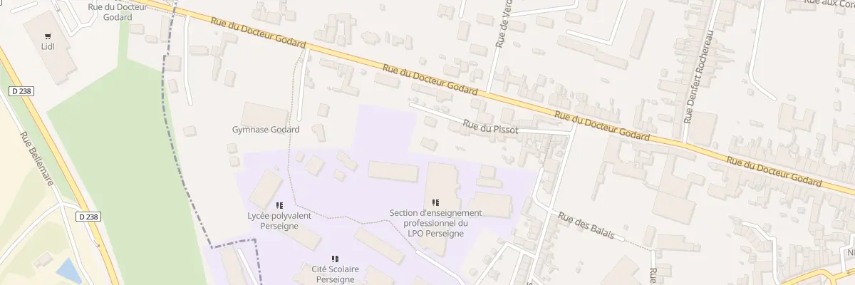 Plan du 24 Rue du Pissot à Mamers