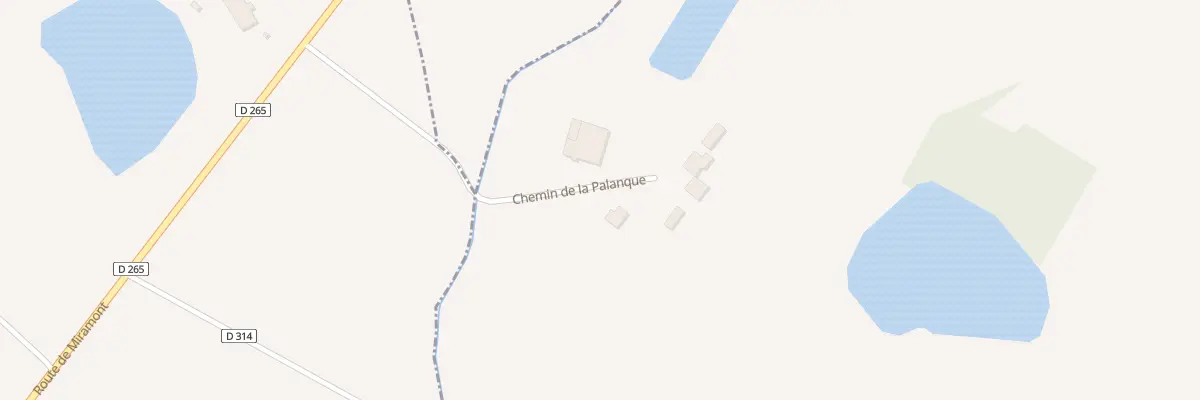 Plan du 306 Che de la Palanque à Labretonie